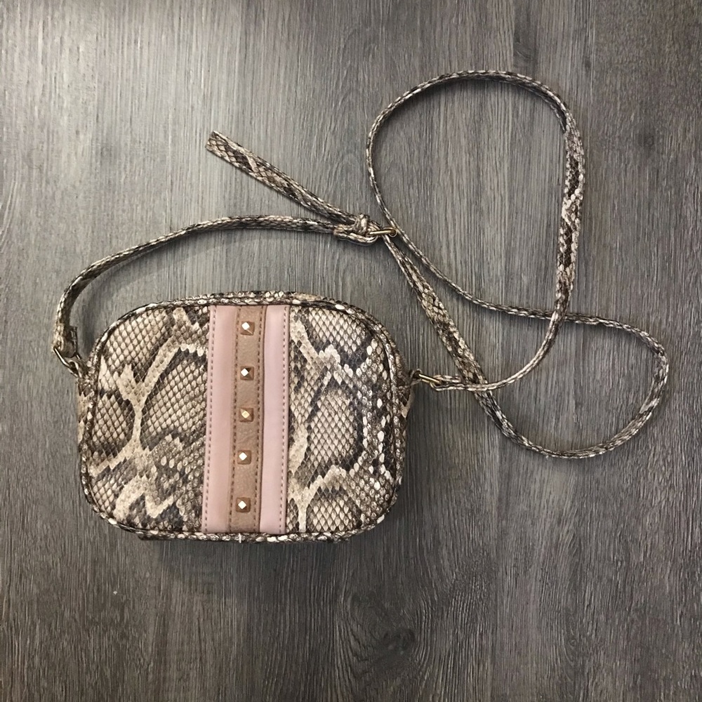 Snake Print Crossbody Bag